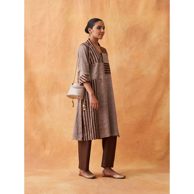 Vaaya Grey The Luna Potli Bag With Detachable Straps