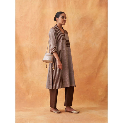 Vaaya Grey The Luna Potli Bag With Detachable Straps