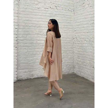 Vaaya The Waterfall Ensemble - Beige Shrug