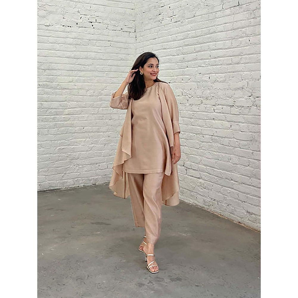 Vaaya The Waterfall Ensemble - Beige Shrug