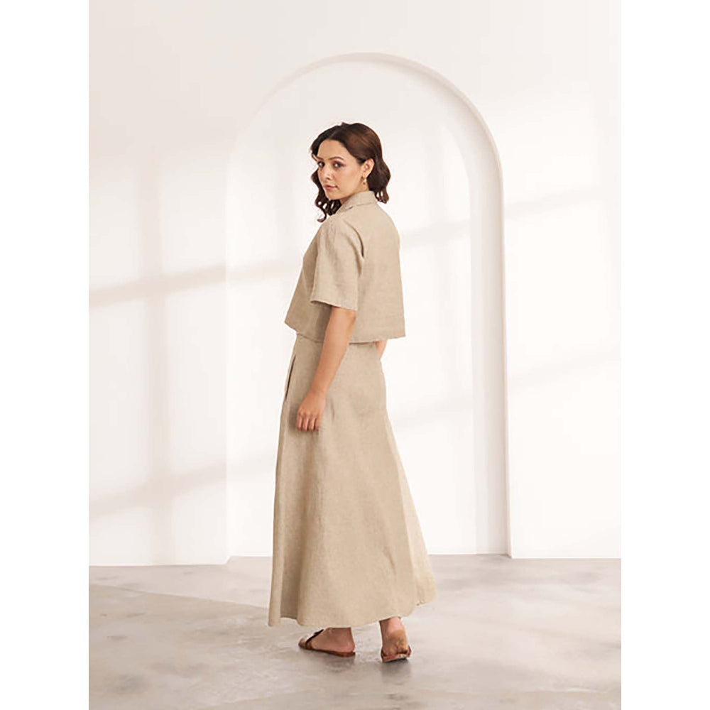 Vaaya The Sand Beige Hemp Skirt