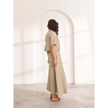 Vaaya The Sand Beige Hemp Skirt