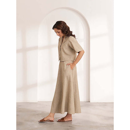 Vaaya The Sand Beige Hemp Skirt