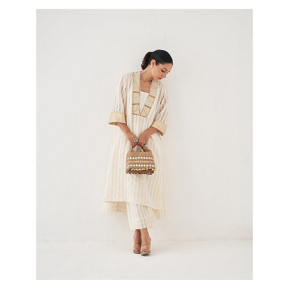 Vaaya Women Gold Leather Mini Bag