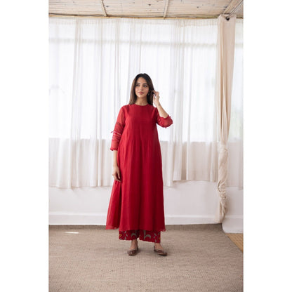 Vaayu Camellia Tie Detail Kurta & Pant (Set of 2)