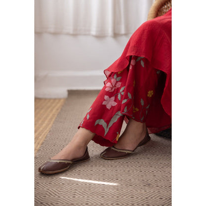 Vaayu Camellia Tie Detail Kurta & Pant (Set of 2)