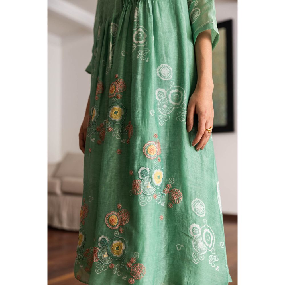 Vaayu Mint Floral Co-ord (Set of 2)