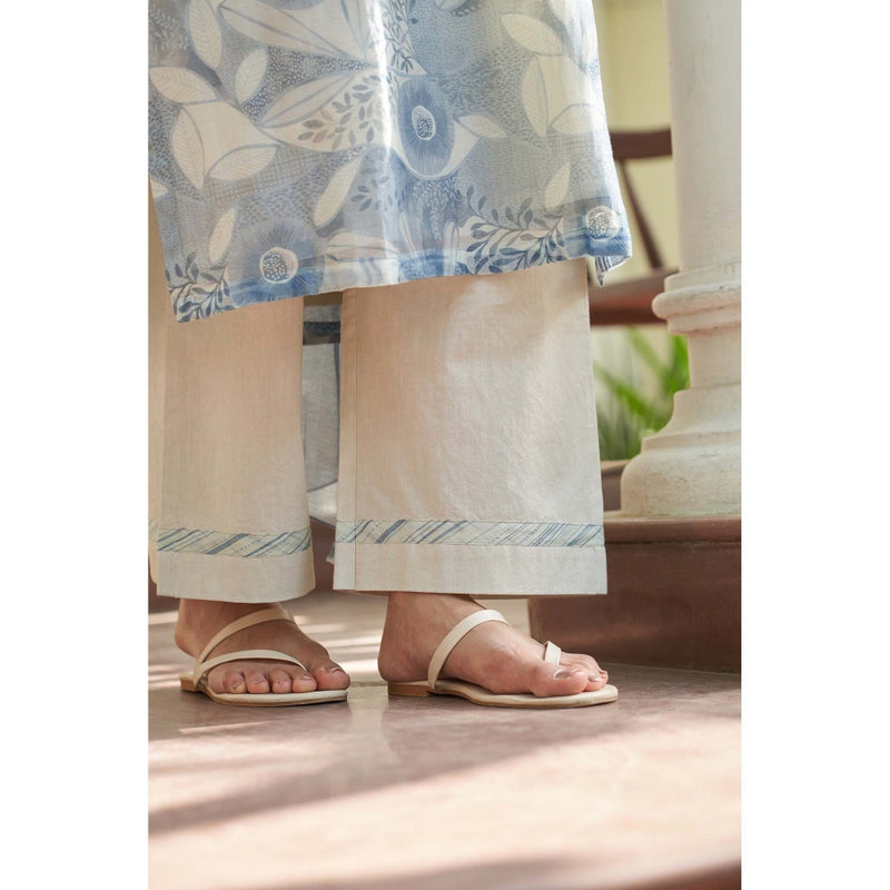 Vaayu Powder Blue Kurta with Pant and Dupatta