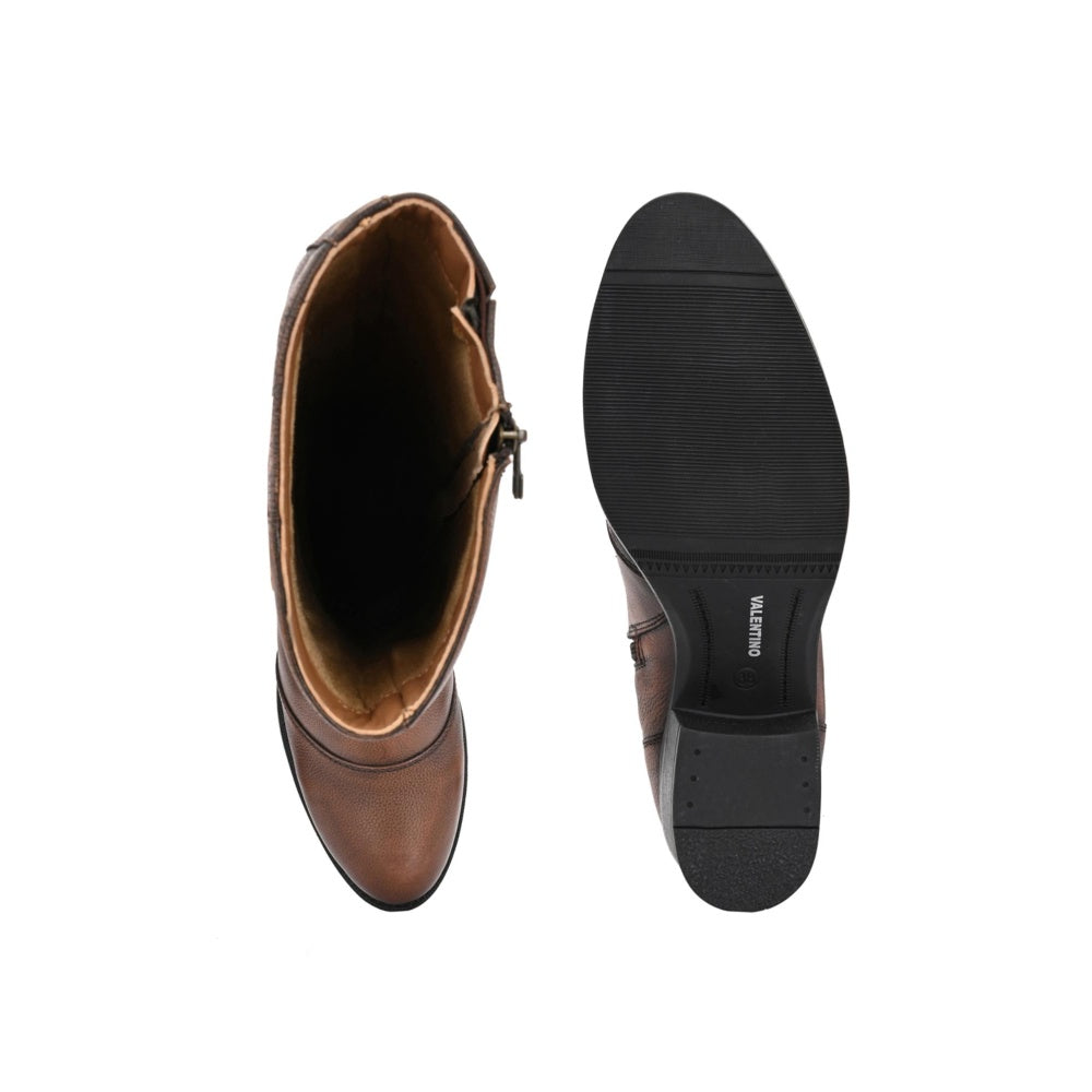 Valentino Women Tan Chelsea Boots