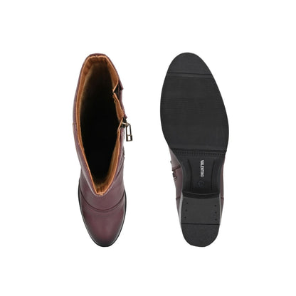 Valentino Women Maroon Chelsea Boots