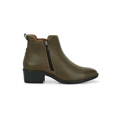 Valentino Women Olive Chelsea Boots