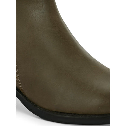 Valentino Women Olive Chelsea Boots