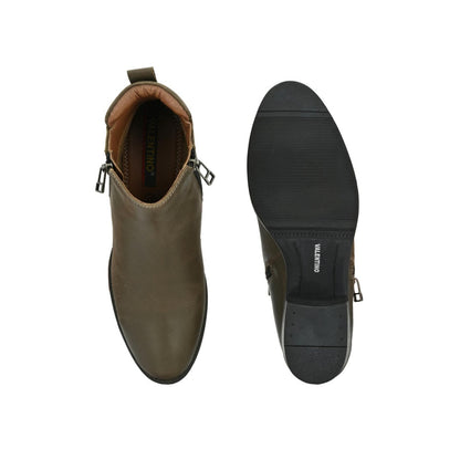 Valentino Women Olive Chelsea Boots