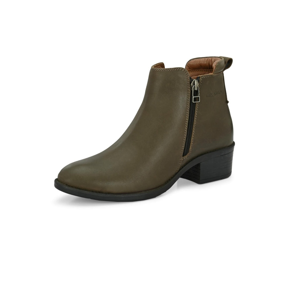 Valentino Women Olive Chelsea Boots