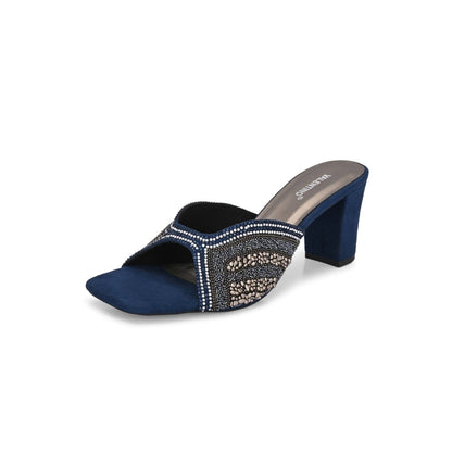 Valentino Women Navy Blue Premium Sandal Heels