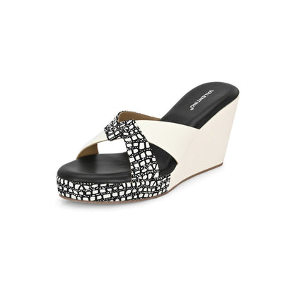 Valentino Women Premium Black Wedges