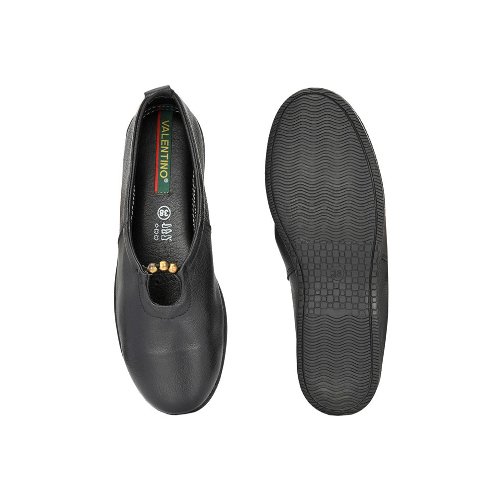 Valentino Women Black Premium Ballerina