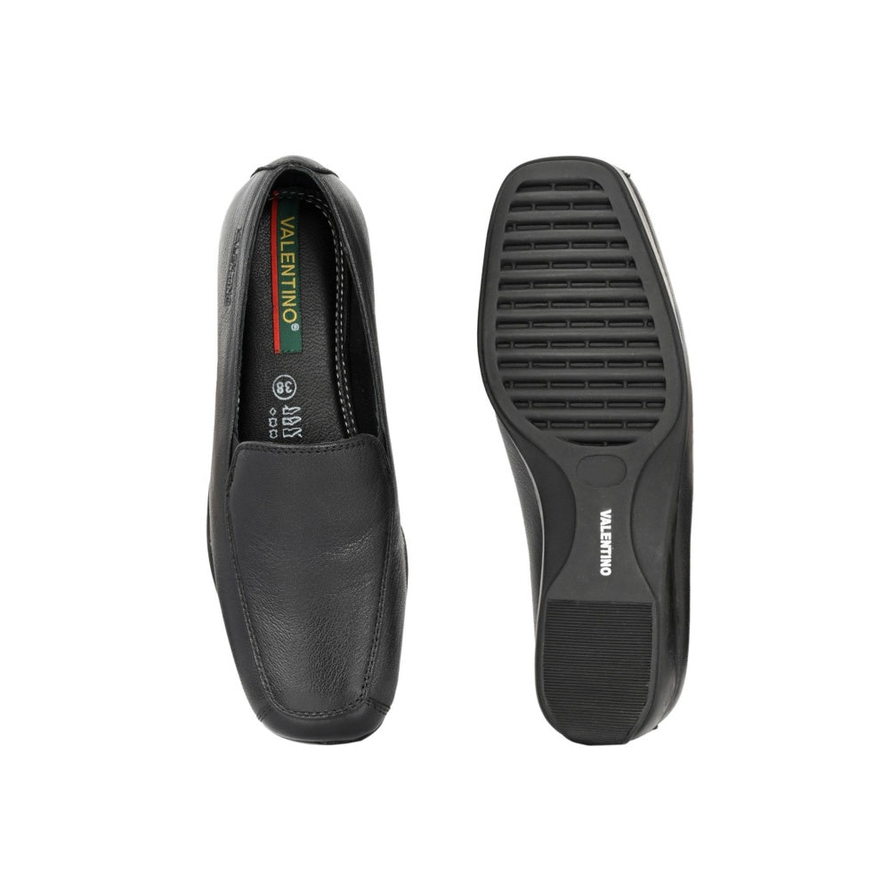 Valentino Women Black Premium Loafers
