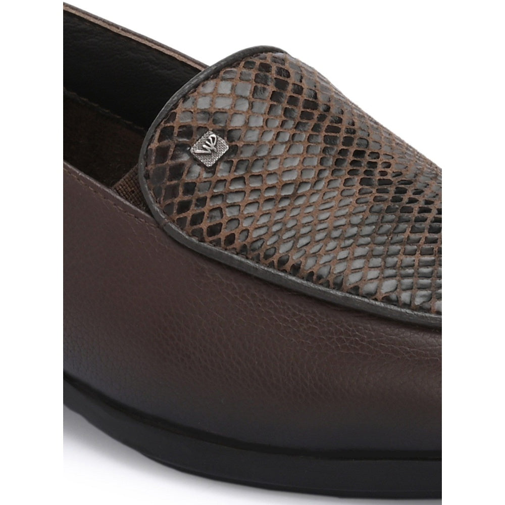 Valentino Women Brown Leather Loafers