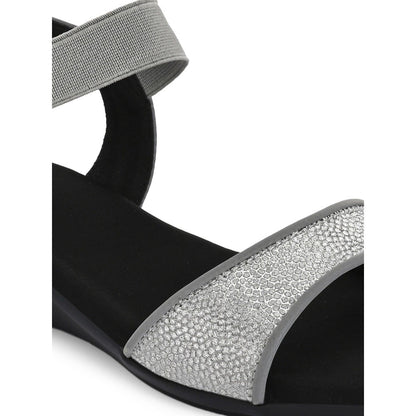 Valentino Women Grey Premium Sandal Heels