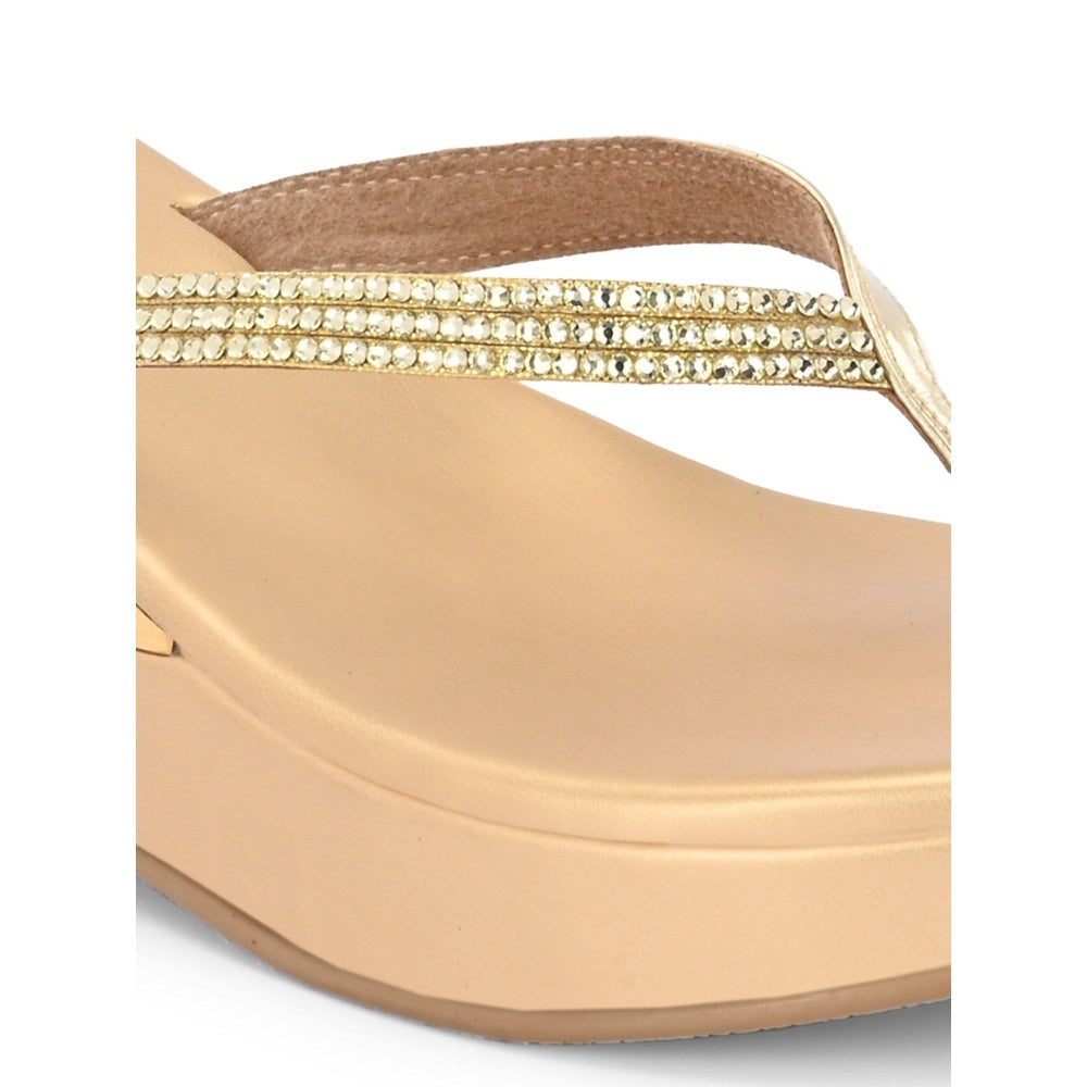 Valentino Women Gold Premium Sandals