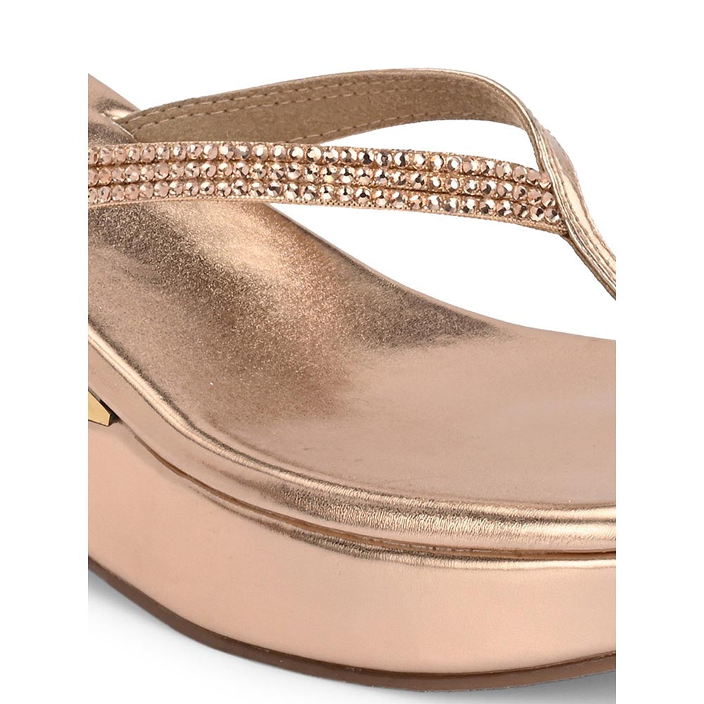 Valentino Women Rose Gold Premium Sandals