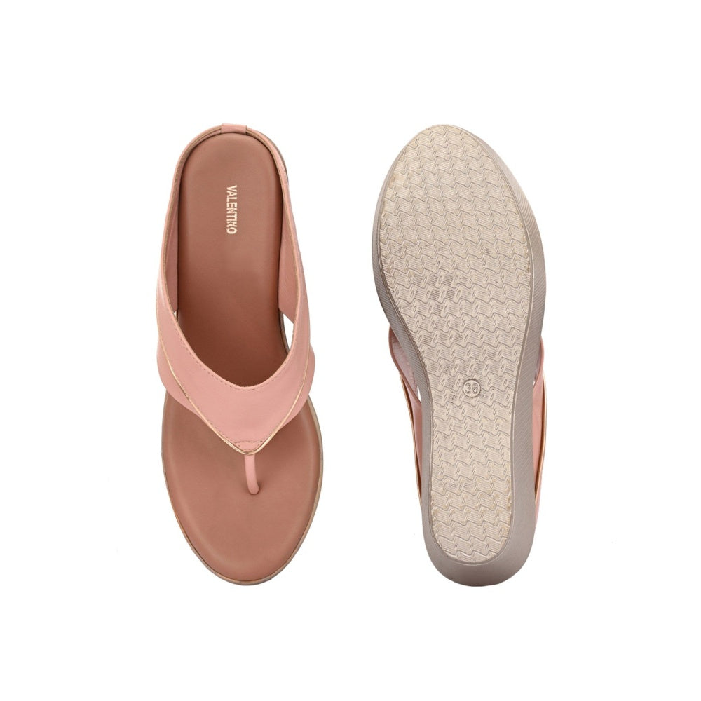 Valentino Women Premium Pink Wedges