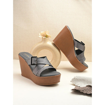 Valentino Women Premium Grey Wedges