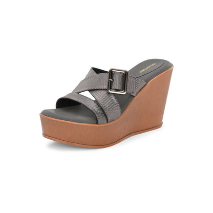Valentino Women Premium Grey Wedges