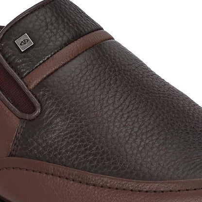 Valentino Mens Leather Casual Loafers - Brown