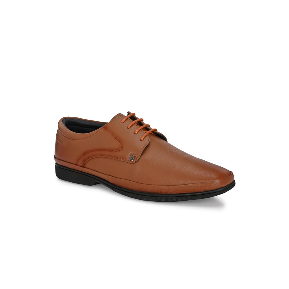 Valentino Mens Leather Formal Derbies - Tan