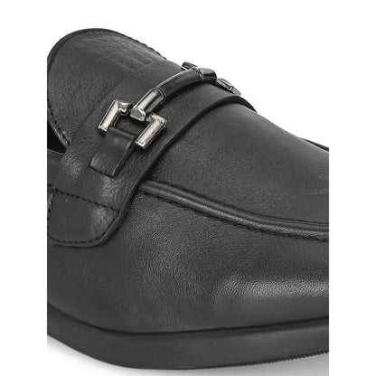 Valentino Mens Leather Casual Loafers - Black