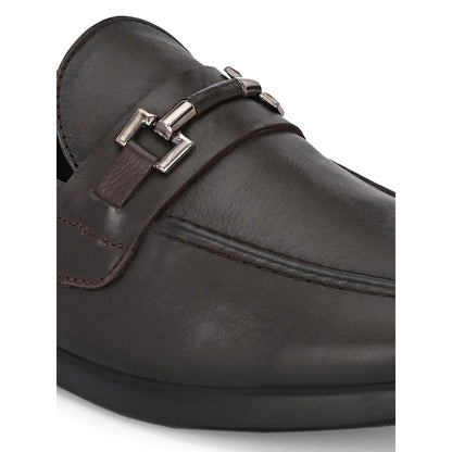 Valentino Mens Leather Casual Loafers - Brown