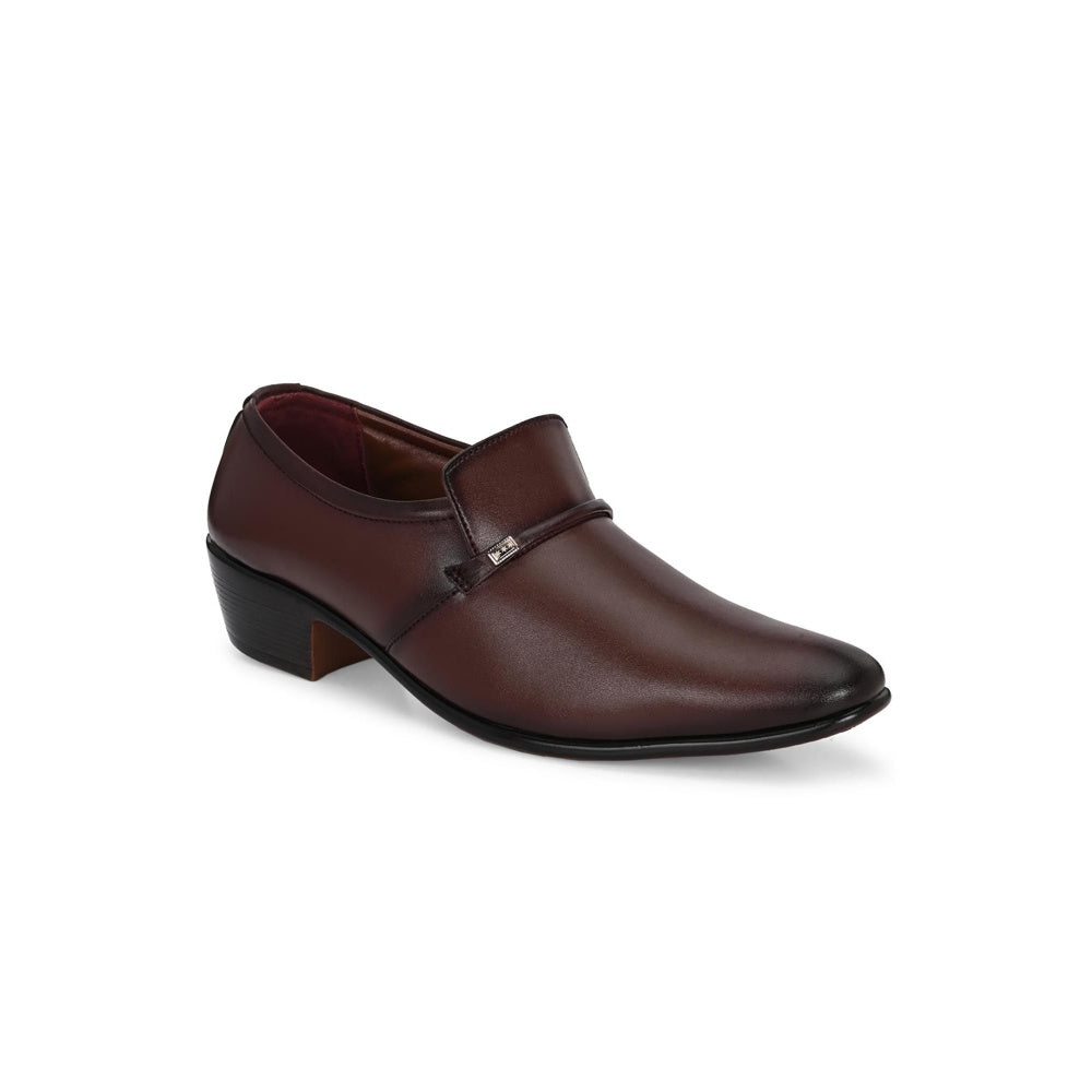 Valentino Mens Leather Formal Oxford Shoes - Brown