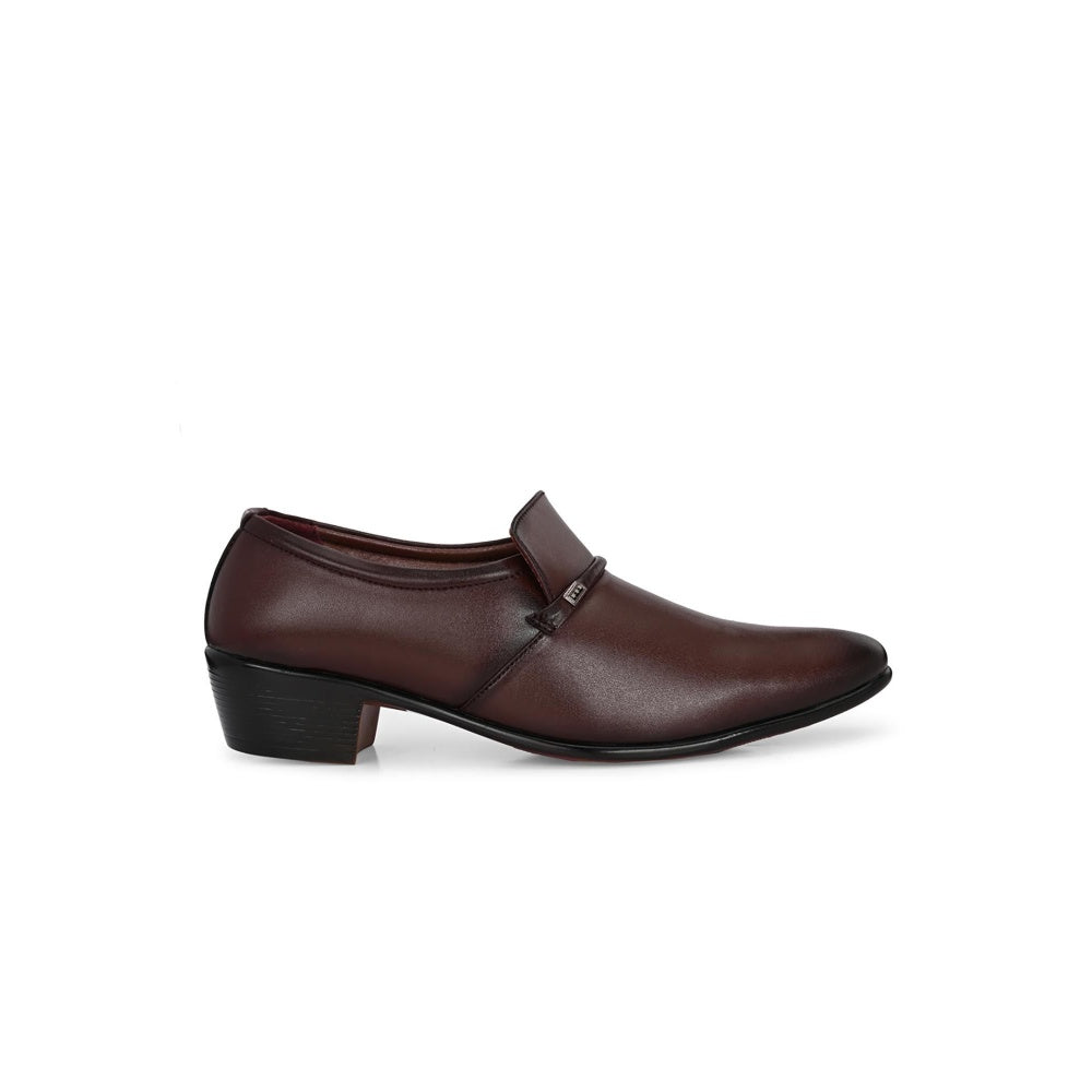Valentino Mens Leather Formal Oxford Shoes - Brown