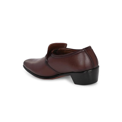 Valentino Mens Leather Formal Oxford Shoes - Brown