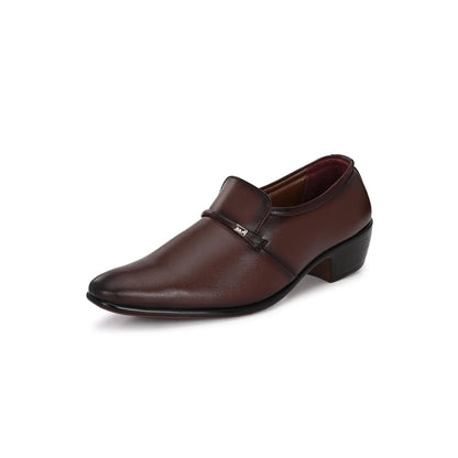 Valentino Mens Leather Formal Oxford Shoes - Brown