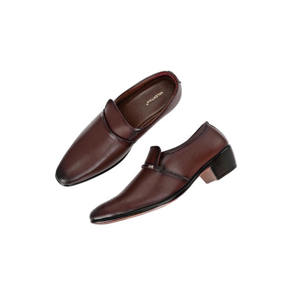 Valentino Mens Leather Formal Oxford Shoes - Brown