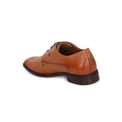 Valentino Mens Leather Formal Derbies - Tan