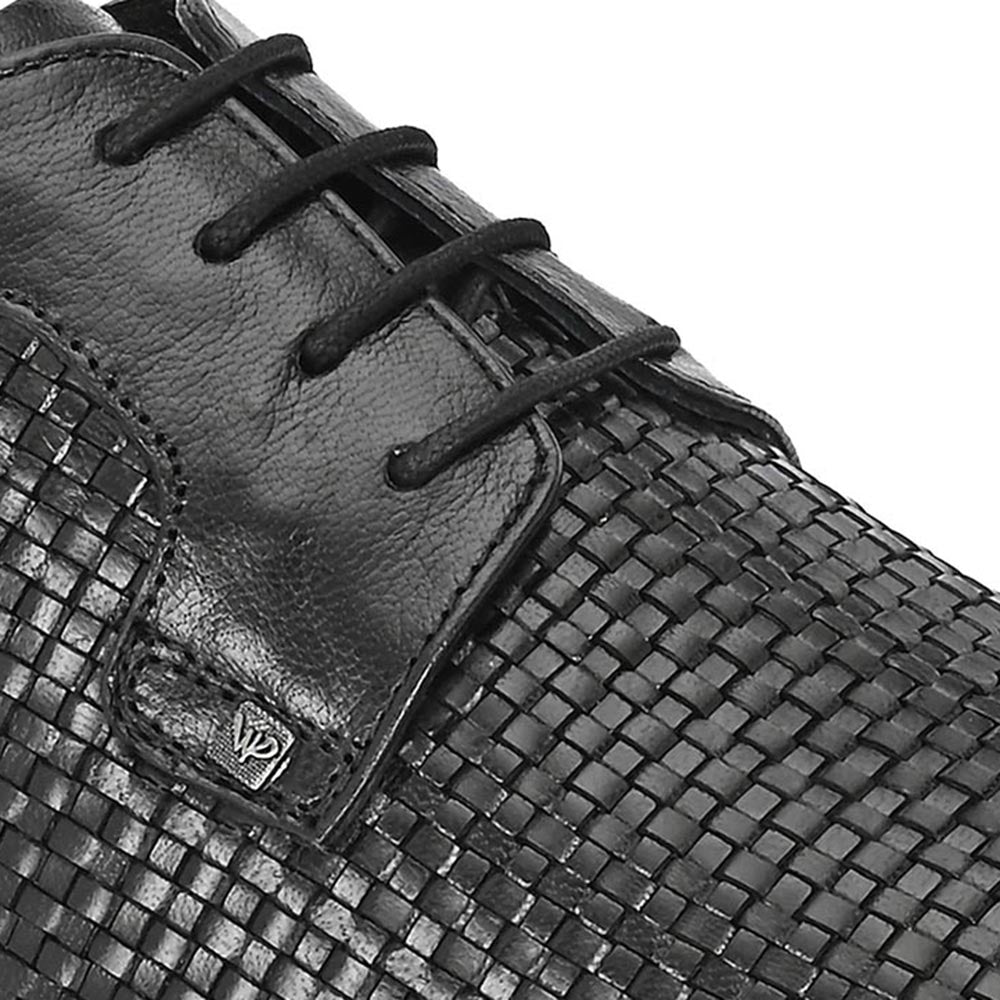 Valentino Mens Leather Formal Derbies - Black