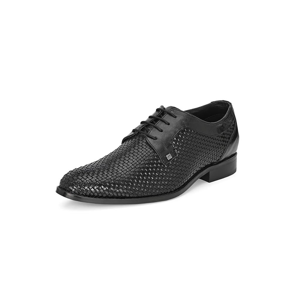 Valentino Mens Leather Formal Derbies - Black
