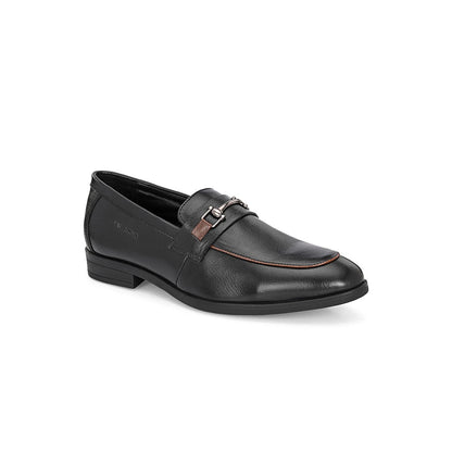 Valentino Mens Leather Casual Loafers - Black