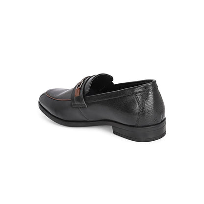 Valentino Mens Leather Casual Loafers - Black