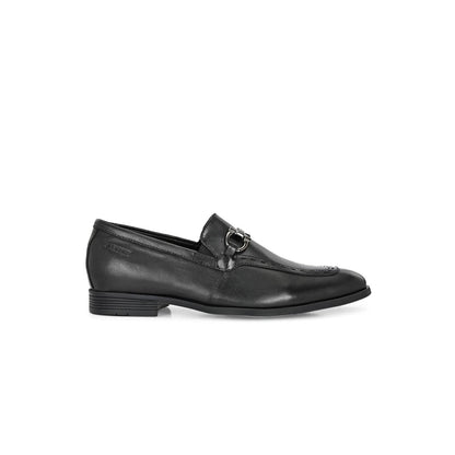 Valentino Mens Leather Casual Loafers - Black