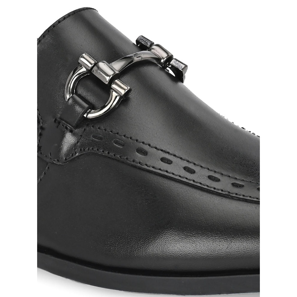 Valentino Mens Leather Casual Loafers - Black