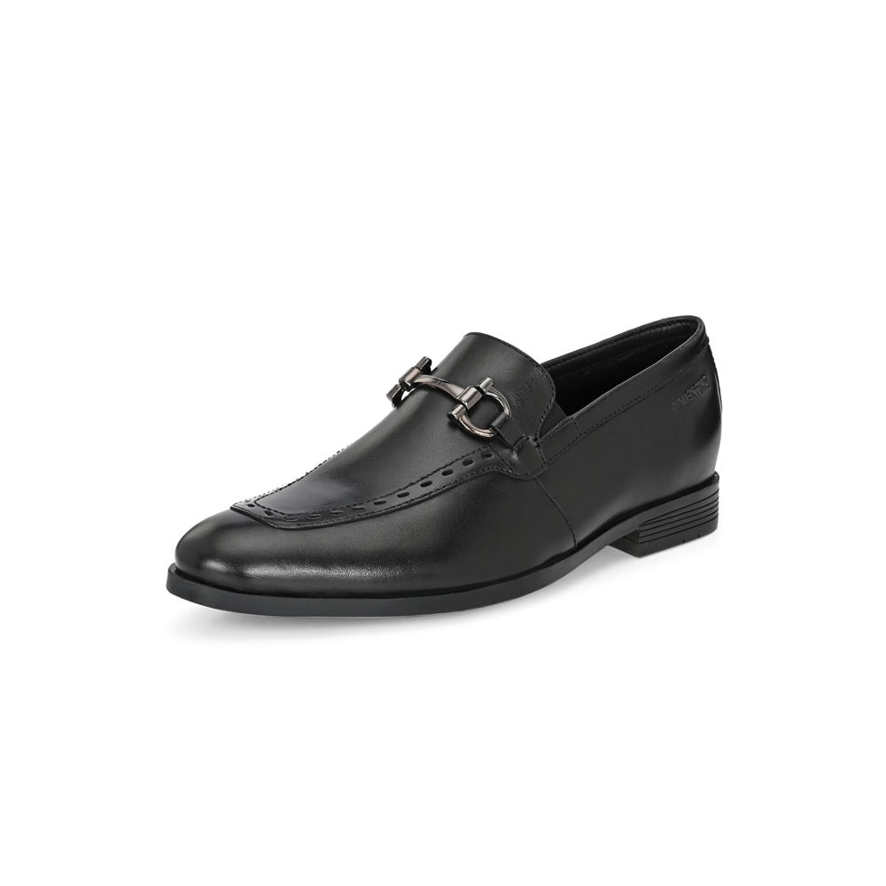 Valentino Mens Leather Casual Loafers - Black