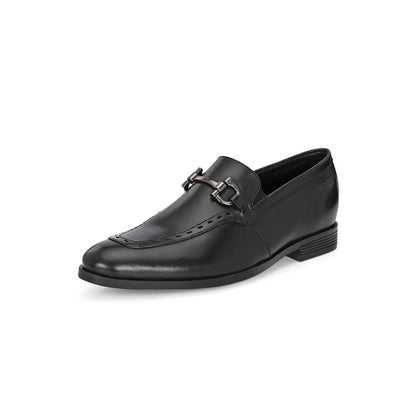 Valentino Mens Leather Casual Loafers - Black