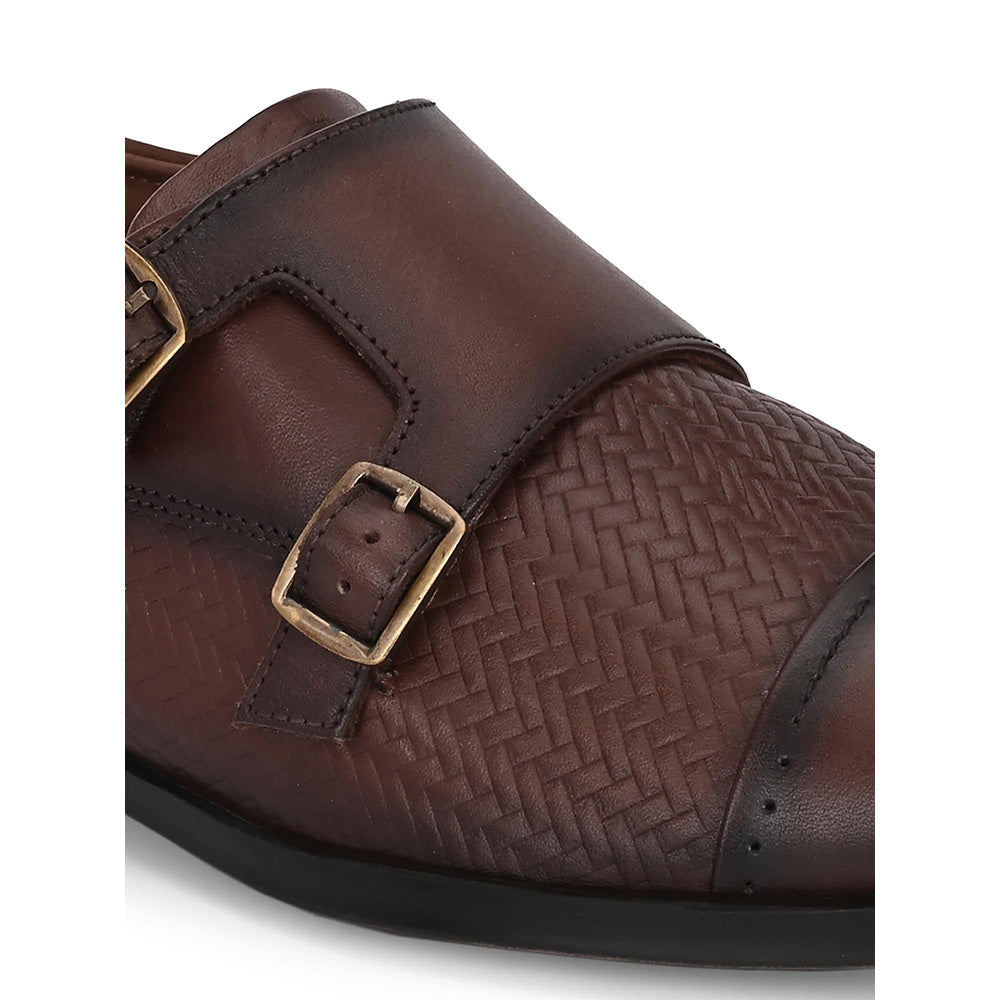 Valentino Mens Leather Formal Oxford Shoes - Brown