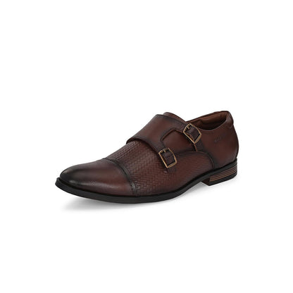 Valentino Mens Leather Formal Oxford Shoes - Brown