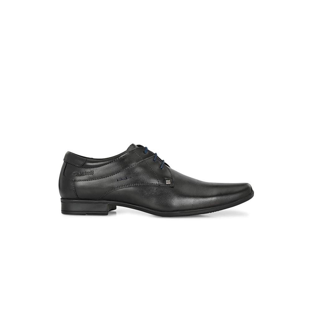 Valentino Mens Leather Formal Derbies - Black